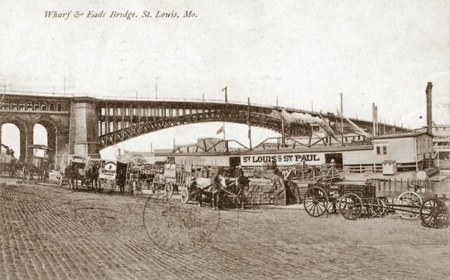 Wharf and Eads Bridge
