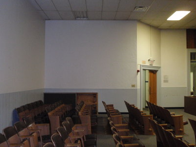 Interior court room seats